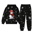thumbnail image 1 of Krdevn Kids Christmas Hoodie and Pants Set 2 Piece Long Sleeve Hooded Sweatshirt with Jogger Pants Toddler Boys Girls Holiday Casual Outfit Clothing, 1 of 4