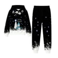 thumbnail image 1 of Krdevn Kids Christmas Hoodie and Pants Set 2 Piece Long Sleeve Hooded Sweatshirt with Jogger Pants Toddler Boys Girls Holiday Casual Outfit Clothing, 1 of 4