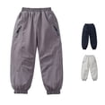 thumbnail image 1 of Krdevn Kids Lined Snow Pants, Windproof Waterproof Outdoor Ski Hiking Jogger Trousers for Boys Girls 2â13Y,Light Purple, 1 of 8