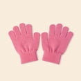 thumbnail image 1 of Krdevn Kids Full Finger Knit Gloves Stretchy Thermal Five Fingered Winter Gloves for Toddler Boys Girls Kindergarten Daily Outdoor Cold Weather Wear,4-8 Years, 1 of 3