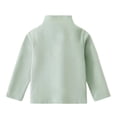 thumbnail image 1 of Krdevn Kids' Half Neck Pullover - Windproof Base Layer Shirt | Warm Long Sleeve T-Shirt for Children | Multi Color Inner Wear,Color:Green,Size:18-24 Months, 1 of 4