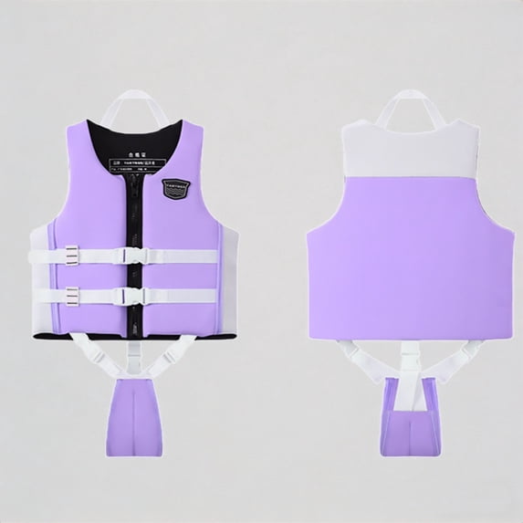 Krdevn Kids High Buoyancy Swim Vest Flotation Aid Jacket Adjustable Straps for Beach Pool Water Learning,5-7 Years