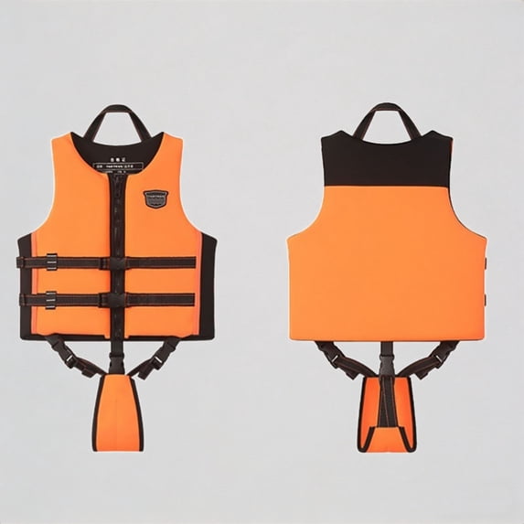 Krdevn Kids High Buoyancy Swim Vest Flotation Aid Jacket Adjustable Straps for Beach Pool Water Learning,5-7 Years