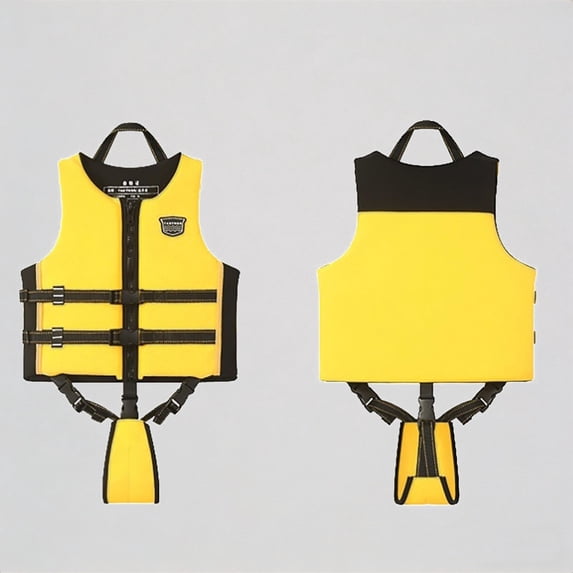 Krdevn Kids High Buoyancy Swim Vest Flotation Aid Jacket Adjustable Straps for Beach Pool Water Learning,7-9 Years