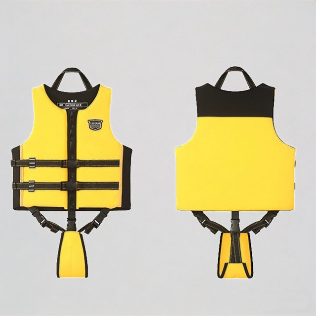 Krdevn Kids High Buoyancy Swim Vest Flotation Aid Jacket Adjustable Straps for Beach Pool Water Learning,7-9 Years