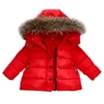 thumbnail image 1 of Krdevn Kids Hooded Winter Puffer Coat Warm Zip Up Outerwear Jacket for Boys Girls,18-24 Months, 1 of 2