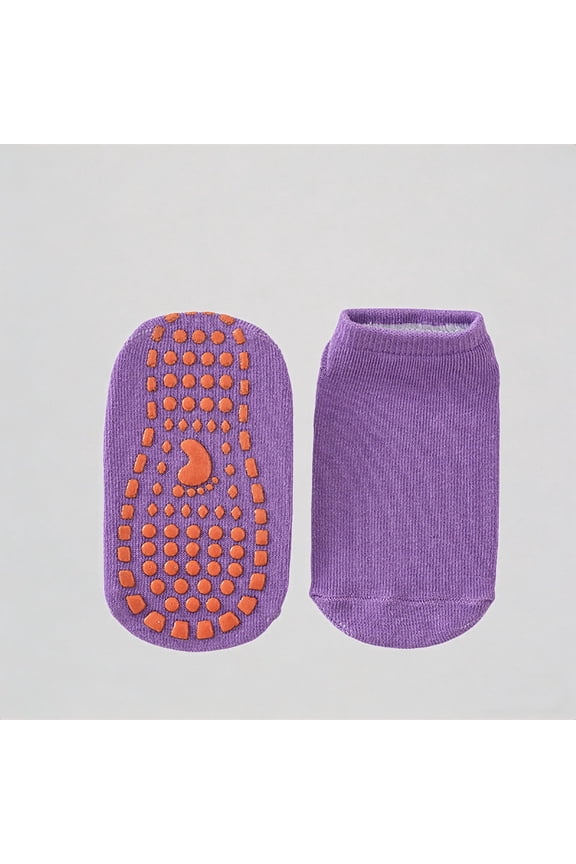 Kids Non Slip Socks for Toddlers and Children Soft Silicone Grip Baby Floor Socks Indoor Play Learning Walking Socks for Children,5-8 Years