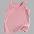 thumbnail image 1 of Krdevn Kids Ribbed Striped Tank Top Sleeveless Crew Neck Casual Summer Top for Boys Girls,4-5 Years, 1 of 3
