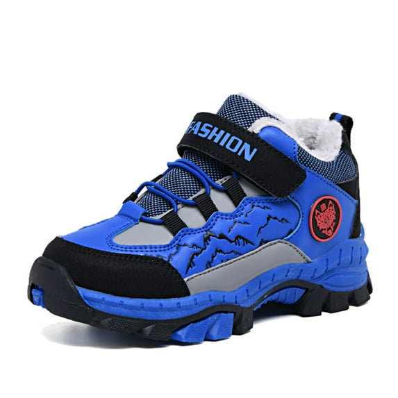 Krdevn Children Shoes Boys Leather Snow Boots Winter and Thickened Non and Warm Hiking Shoes,Toddler Girl Shoes,Boys Shoes,Size:12-12.5 Years
