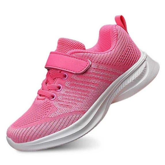 Krdevn Kids Shoes - Girls Sneakers for Everyday Casual Wear Comfortable Fixed Design Breathable Lightweight School Shoes for Teens,Color:Pink,Size:10.5-11 Years