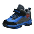 thumbnail image 1 of Krdevn Kids Shoes - Thickened and Comfortable Children Snow Shoes Winter Lightweight and Warm Boys Little Kid Big Kid Student Durable Sports Shoes,Color:Blue,Size:2.5, 1 of 8