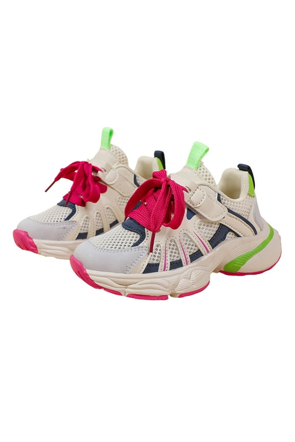 Kids Sneakers Girls Lace Shoes Mesh Lace Boots Non Breathable Boots,Toddler Girl Shoes,Boys Shoes,Size:3