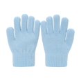 thumbnail image 1 of Krdevn Kids Solid Knit Gloves Stretch Thermal Full Finger Toddler Winter Gloves Size:4-8 Years, 1 of 4