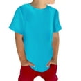 thumbnail image 1 of Krdevn Kids Solid Short Sleeve Crew Neck T Shirt for Casual Wear School Playground ﻿ Size:6-7 Years, 1 of 8