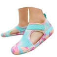 thumbnail image 1 of Krdevn Kids' Water Shoes, Lightweight Breathable Aqua Socks with Hook-and-Loop Closure, Outdoor Sports Shoes for Beach & Pool,11-12Years, 1 of 5