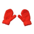 thumbnail image 1 of Krdevn Kids Winter Knit Mittens Thick Fuzzy Warm Toddler Gloves Cold Proof Baby Hand Wear for Boys Girls Outdoor, 1 of 9