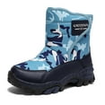 thumbnail image 1 of Krdevn Kids Winter Snow Boots with Ice Grips, Waterproof Insulated Thick Sole Anti- Boots for Boys and Girls,3.5, 1 of 6