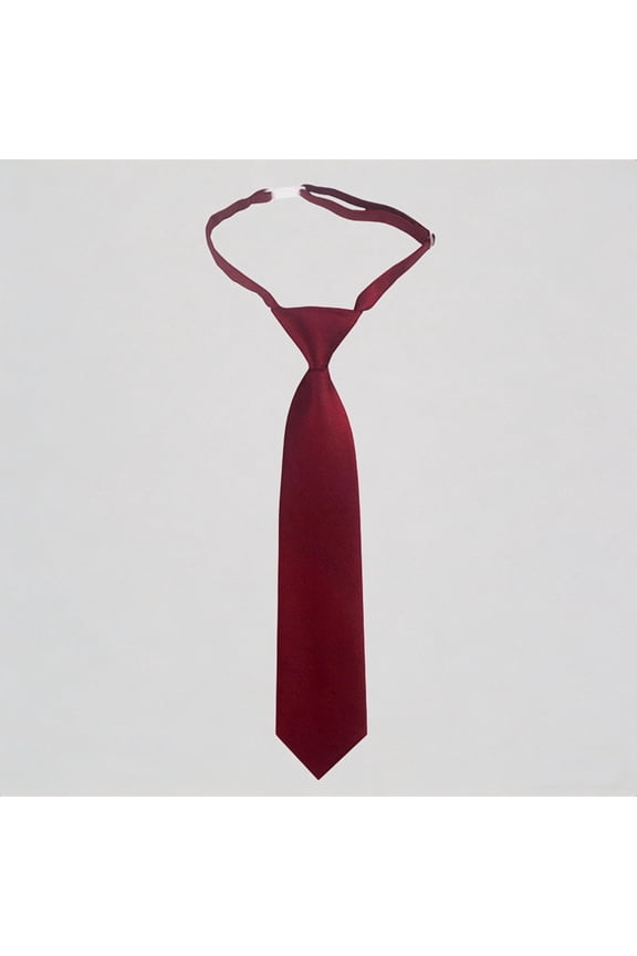 Korean Japanese Style Short Solid Color Girls Kids No Tie Bow Tie Easy Pull School Preppy Accessory,One Size