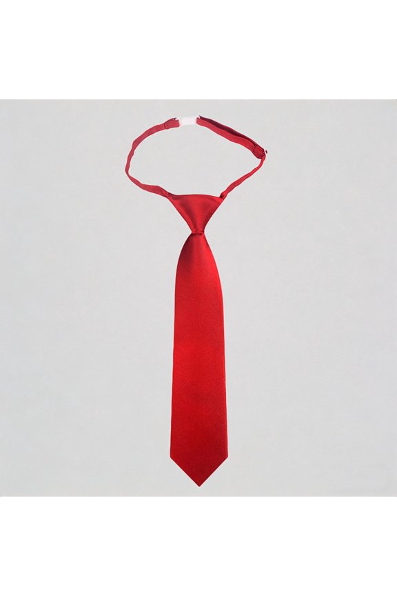 Korean Japanese Style Short Solid Color Girls Kids No Tie Bow Tie Easy Pull School Preppy Accessory,One Size