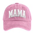 thumbnail image 1 of Krdevn Letter Print Baseball Cap Washed Cotton Adjustable Curved Brim Casual Versatile Sun Hat for Outdoor Daily Travel Wear, 1 of 3