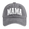 thumbnail image 1 of Krdevn Letter Print Baseball Cap Washed Cotton Adjustable Curved Brim Casual Versatile Sun Hat for Outdoor Daily Travel Wear, 1 of 3
