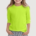 thumbnail image 1 of Krdevn Long Sleeve Crew Neck Rash Guard Swim Shirt Tops (Little Girls, Big Girls),12-13 Years, 1 of 3