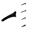 thumbnail image 1 of Krdevn Matte Black Long Hair Styling Clips Professional Salon Sectioning Non Hairpins Barrettes, 1 of 6