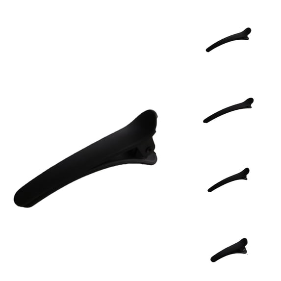 Krdevn Matte Black Long Hair Styling Clips Professional Salon Sectioning Non Hairpins Barrettes