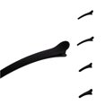 thumbnail image 1 of Krdevn Matte Black Long Hair Styling Clips Professional Salon Sectioning Non Hairpins Barrettes, 1 of 6