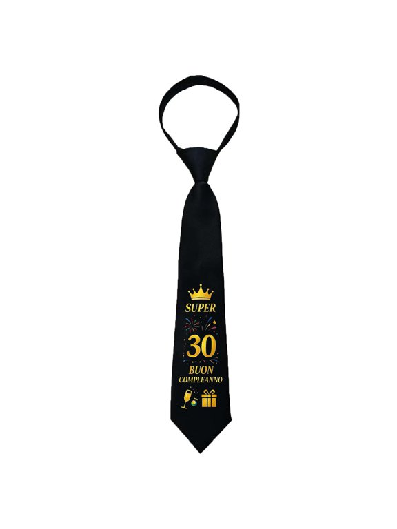 Krdevn Men Custom Pattern Printed Necktie Personalized Novelty Graphic Tie for Birthday Party Anniversary Formal Suit Accessories