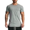 thumbnail image 1 of Krdevn Men's Breathable Ice Silk T Shirt Top Short Sleeve Slim Fit Summer Round Neck Short Sleeve,XL, 1 of 2