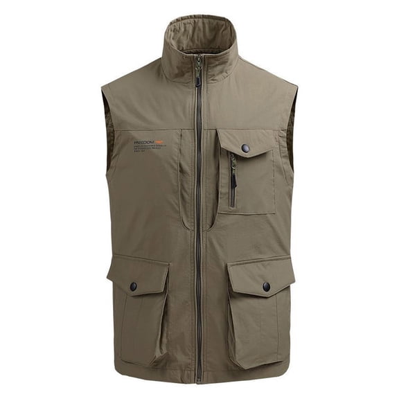 Krdevn Men's Causal Lightweight Outdoor Vest Fishing Travel Photo Vest,Tank Tops Men,XL