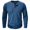 thumbnail image 1 of Krdevn Men's Classic Solid Color Long Sleeve Casual Loose T Shirt Top,M, 1 of 7