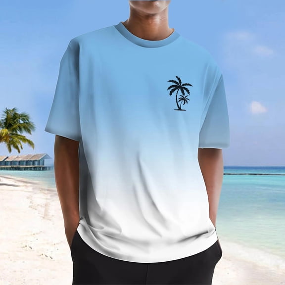 Krdevn Men's Digital 3D Printed T Shirt Short Sleeved Shirt Top Lapel,XXL