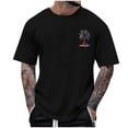 thumbnail image 1 of Krdevn Men's Graphic Print Short Sleeve T Shirt Comfortable Crewneck Tee for Casual Daily Wear and Outdoor Activities,XXL, 1 of 3