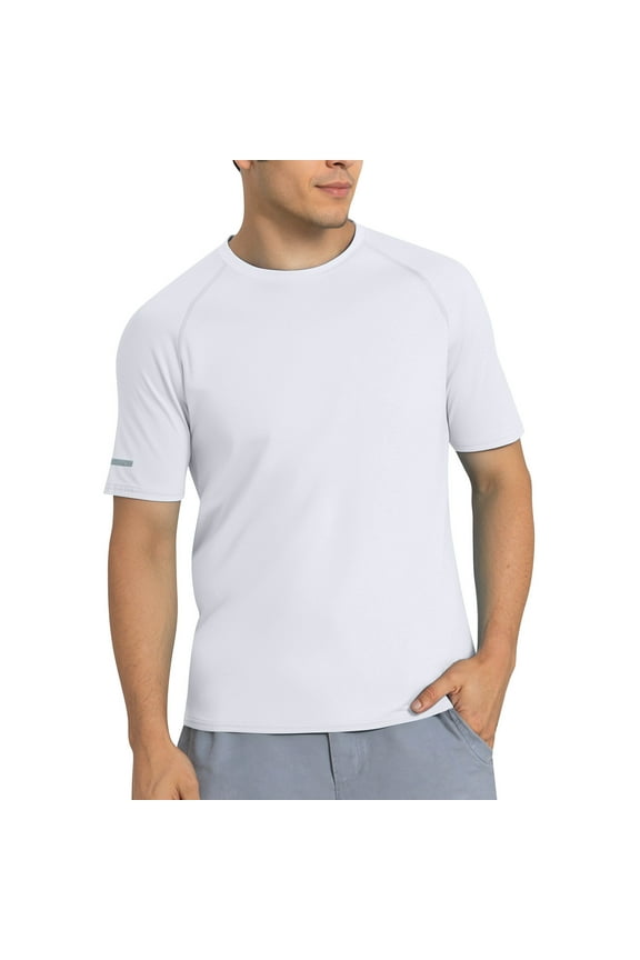 Men's High Performance Short Sleeve T Shirt for Men's Sports Running Gym Workouts,XL