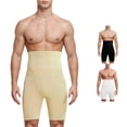 thumbnail image 1 of Krdevn Men's High Waist Compression Shorts Sculpting Abdomen Lifting Shapewear Underwear,4XL, 1 of 9