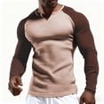 thumbnail image 1 of Krdevn Men's Knit T Shirt Contemporary Athletic Fit Raglan Sleeve Daily Casual Wear Comfortable Stretchable Top for Outdoor Activities and Work,XL, 1 of 6