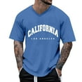 thumbnail image 1 of Krdevn Men's Oversized T Shirt Summer T Shirt Crew Neck Short Sleeve T Shirt with City Print Basic Shirts Loose Casual Shirts Sports Shirts,3XL, 1 of 4