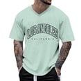 thumbnail image 1 of Krdevn Men's Oversized T Shirt Summer T Shirt Crew Neck Short Sleeve T Shirt with City Print Basic Shirts Loose Casual Shirts Sports Shirts,4XL, 1 of 4
