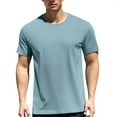 thumbnail image 1 of Krdevn Men's Short Sleeve Summer Ice Silk Ice Oxygen Grid Mesh Breathable Sports Casual Muscle Sports Tops,3XL, 1 of 5
