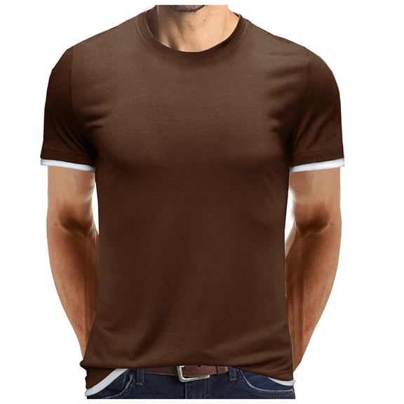 Krdevn Men's Short Sleeve T Shirt Men's Top Shirt,M