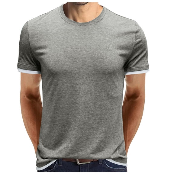 Krdevn Men's Short Sleeve T Shirt Men's Top Shirt,M