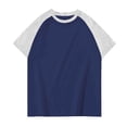 thumbnail image 1 of Krdevn Men's Short Sleeved T Shirt Round Neck Casual T Shirt Couple Outfit,S, 1 of 2