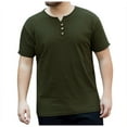 thumbnail image 1 of Krdevn Men's Summer Large Size V Neck Cotton Top T Shirt,3XL, 1 of 5