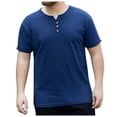 thumbnail image 1 of Krdevn Men's Summer Large Size V Neck Cotton Top T Shirt,XXL, 1 of 5