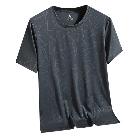 Krdevn Men's T Shirt Summer Loose Casual Running Half Sleeve Breathable Sports Short Sleeve,4XL