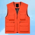 thumbnail image 1 of Krdevn Men's Thin Outdoor Multi-Pocket Waterproof Sleeveless Vest Comfortable Stretchy for Fishing Hiking Daily Wear All Season Casual,Tank Tops Men,M, 1 of 8