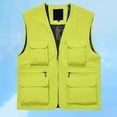 thumbnail image 1 of Krdevn Men's Thin Outdoor Multi-Pocket Waterproof Sleeveless Vest Comfortable Stretchy for Fishing Hiking Daily Wear All Season Casual,Tank Tops Men,XXL, 1 of 8