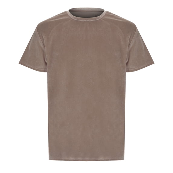 Krdevn Men's Velvet Hop Slim Short Sleeves T Shirts,XXL